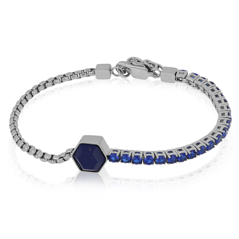 bracciale-tennis-blu-e-catena-da-uomo-sieris
